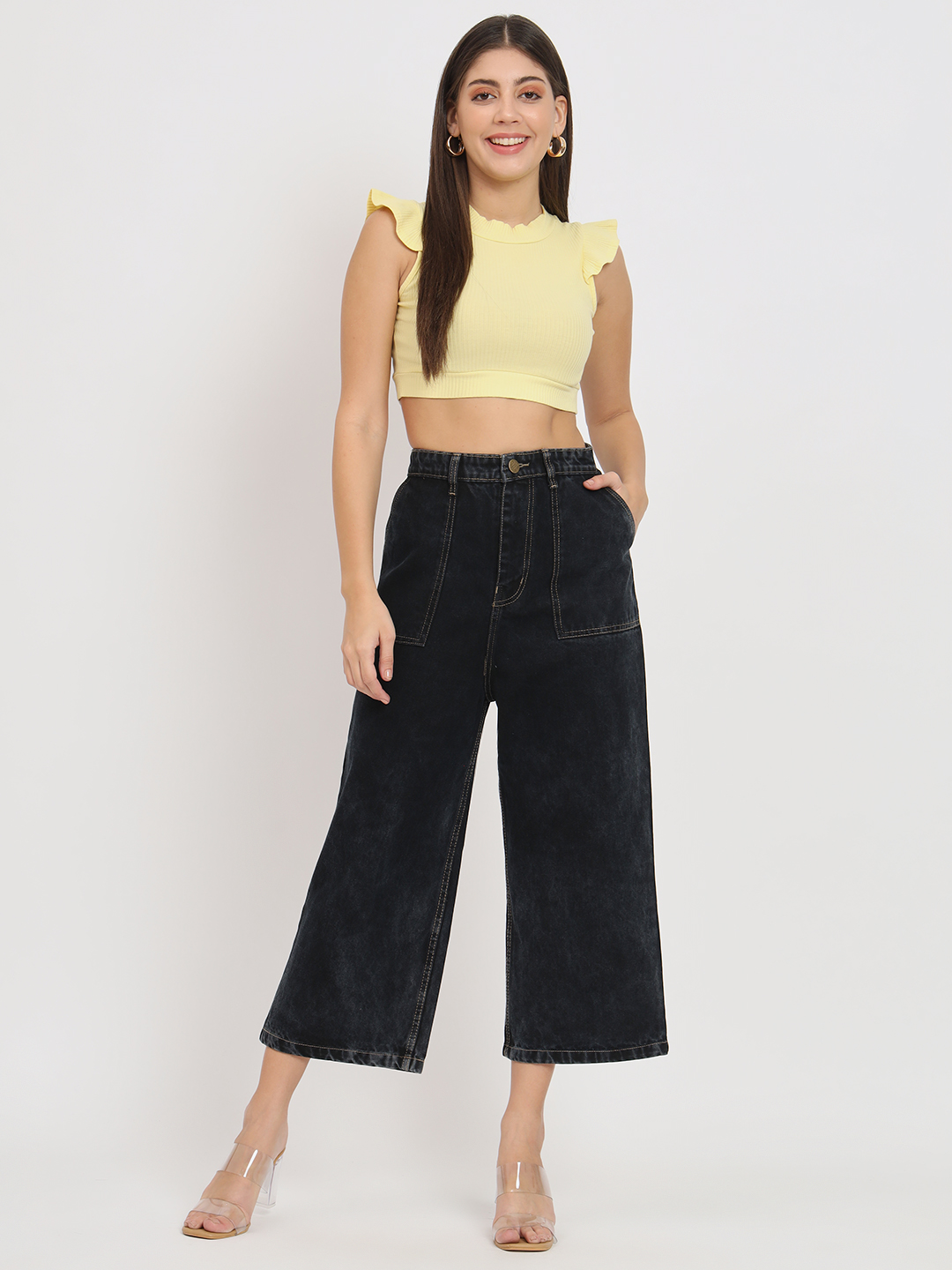 AngelFab Women Skinny fit Black Jeans