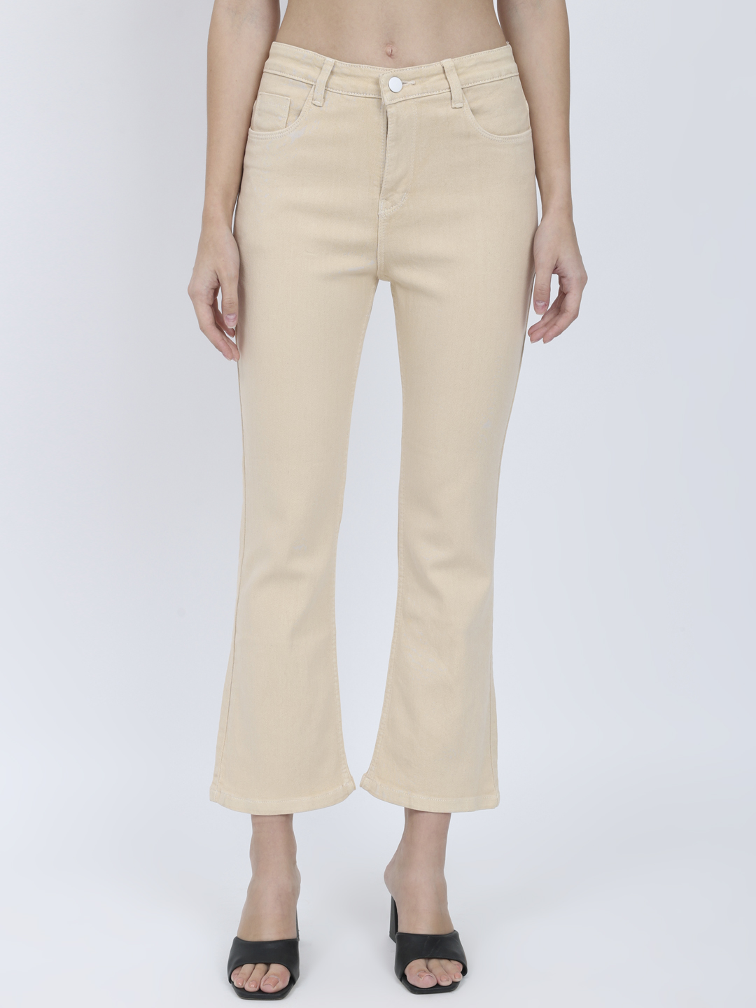1 AngelFab Women Beige Jeans