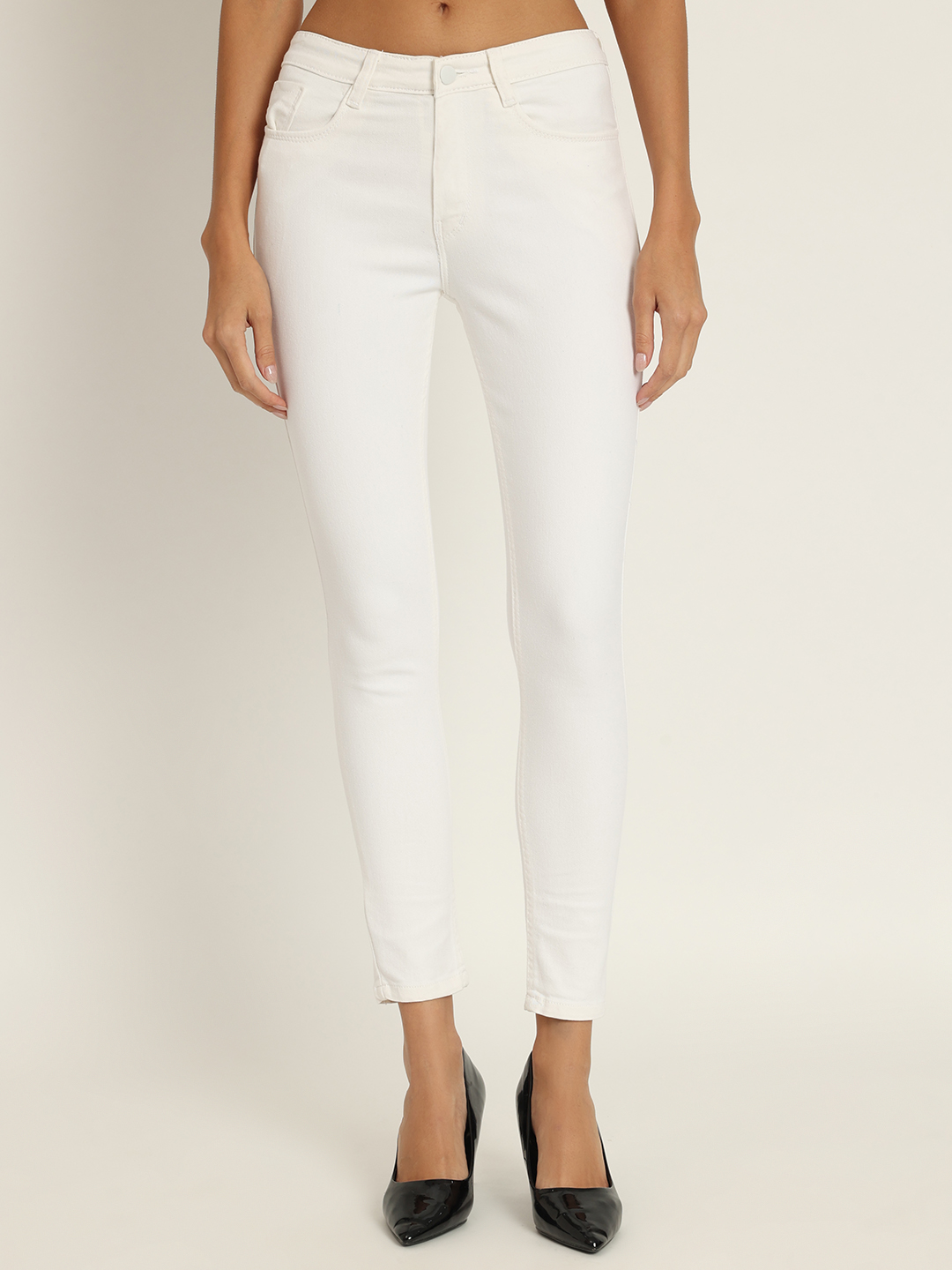 AngelFab Women White Jeans