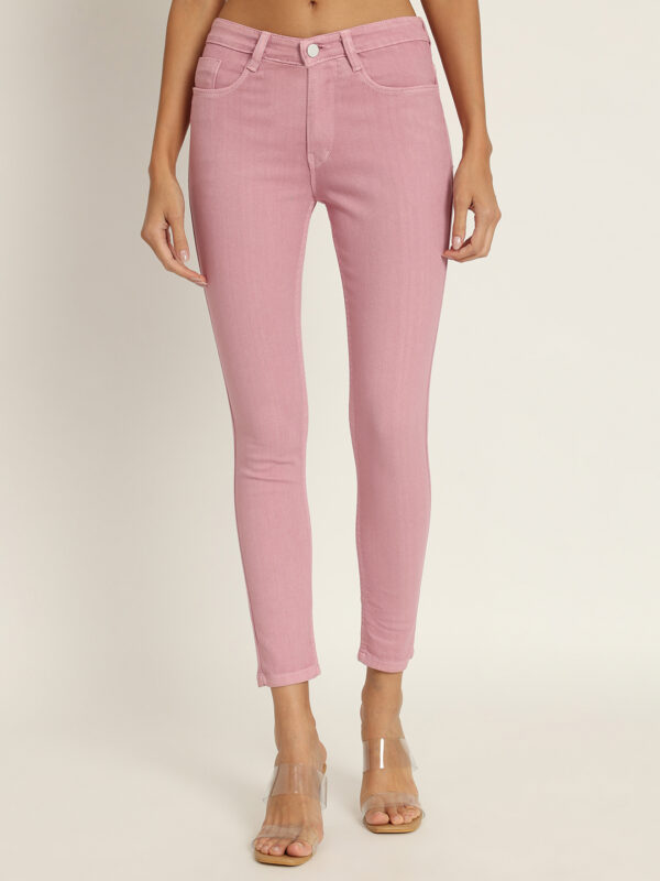 AngelFab Women Baby Pink Jeans