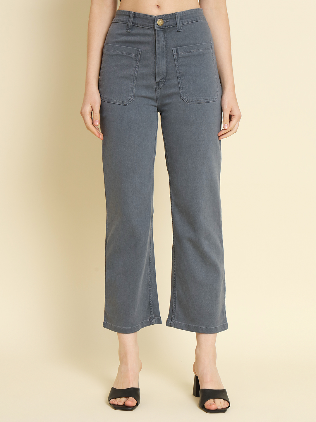 1 AngelFab Women Grey Jeans