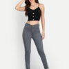 1 AngelFab Women DN 1002 High Rise Skinny Pent Grey Jeans