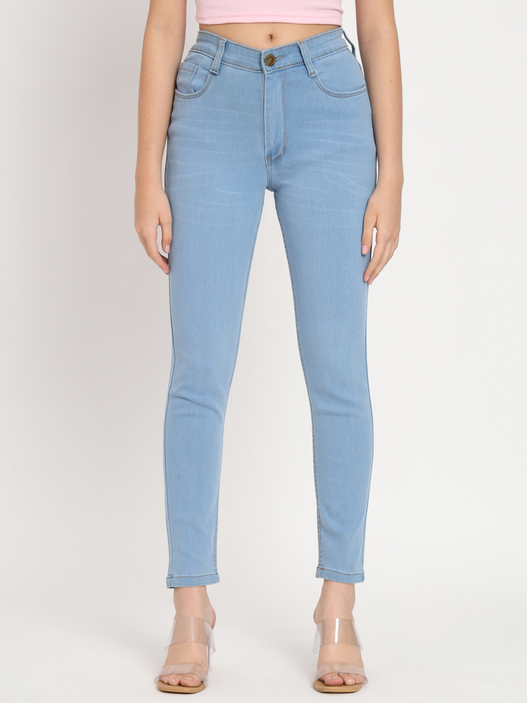 AngelFab Women Sky Blue Jeans