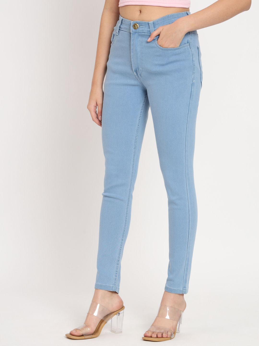 AngelFab Women Sky Blue Jeans