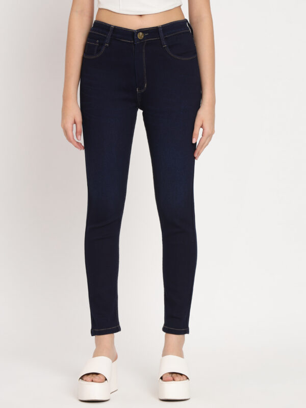 AngelFab Women Navy Blue Jeans