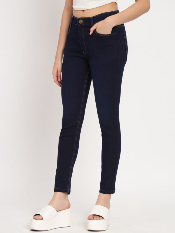 AngelFab Women Navy Blue Jeans