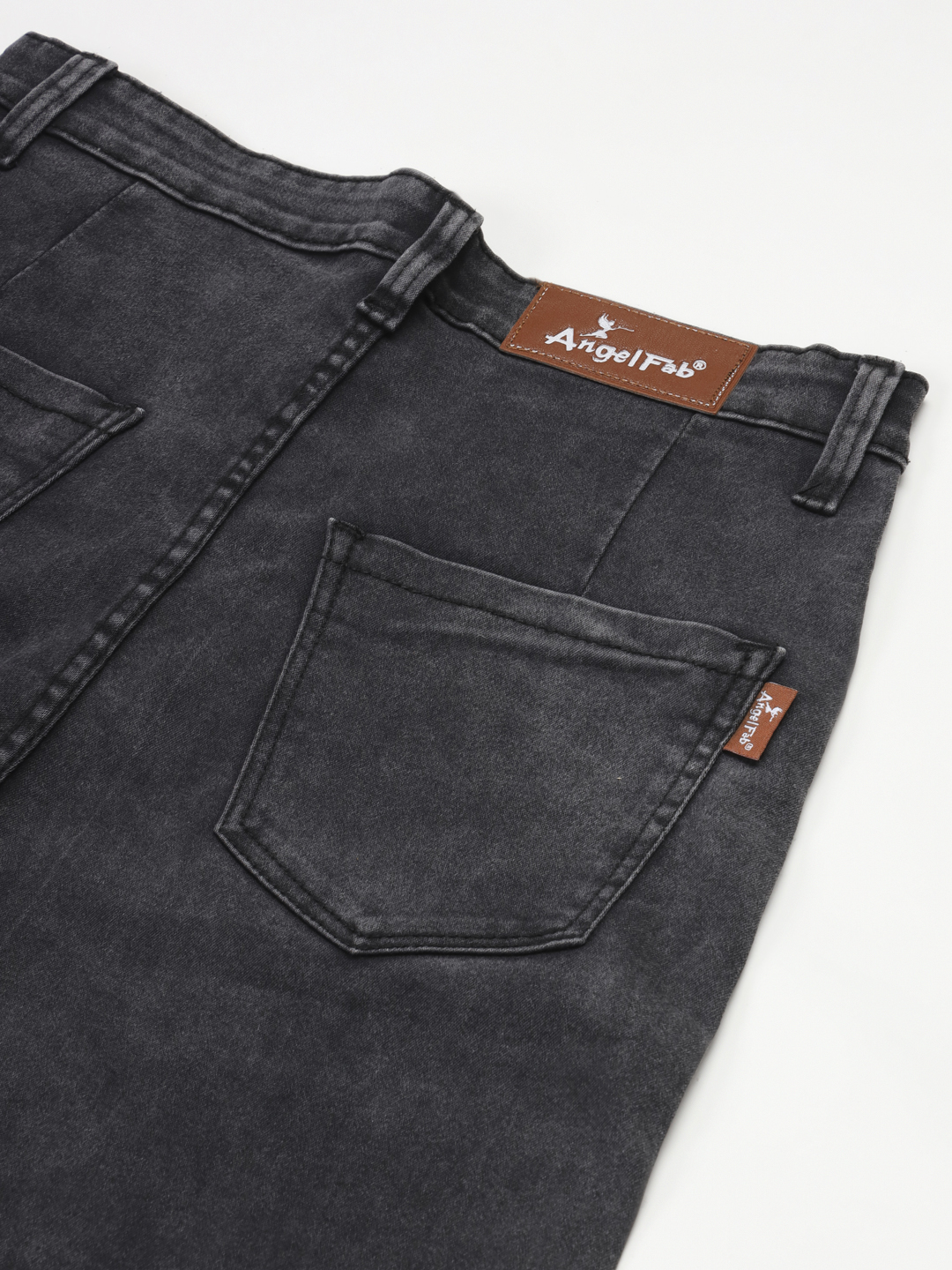 AngelFab Women Carban Black Jeans