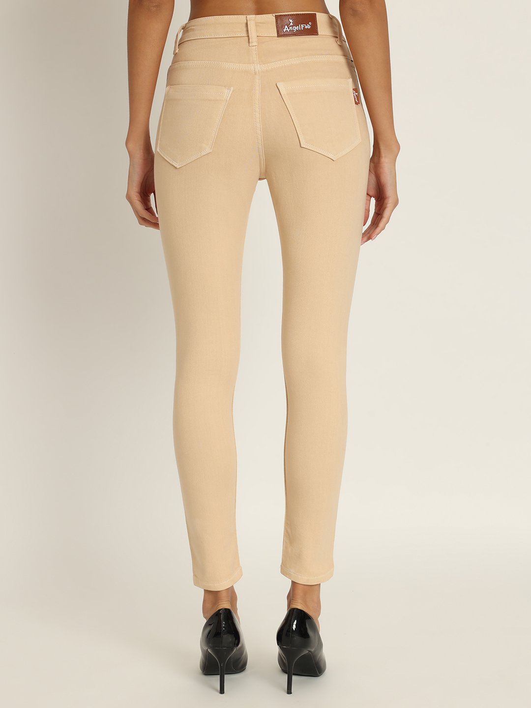 AngelFab Women Beige Jeans