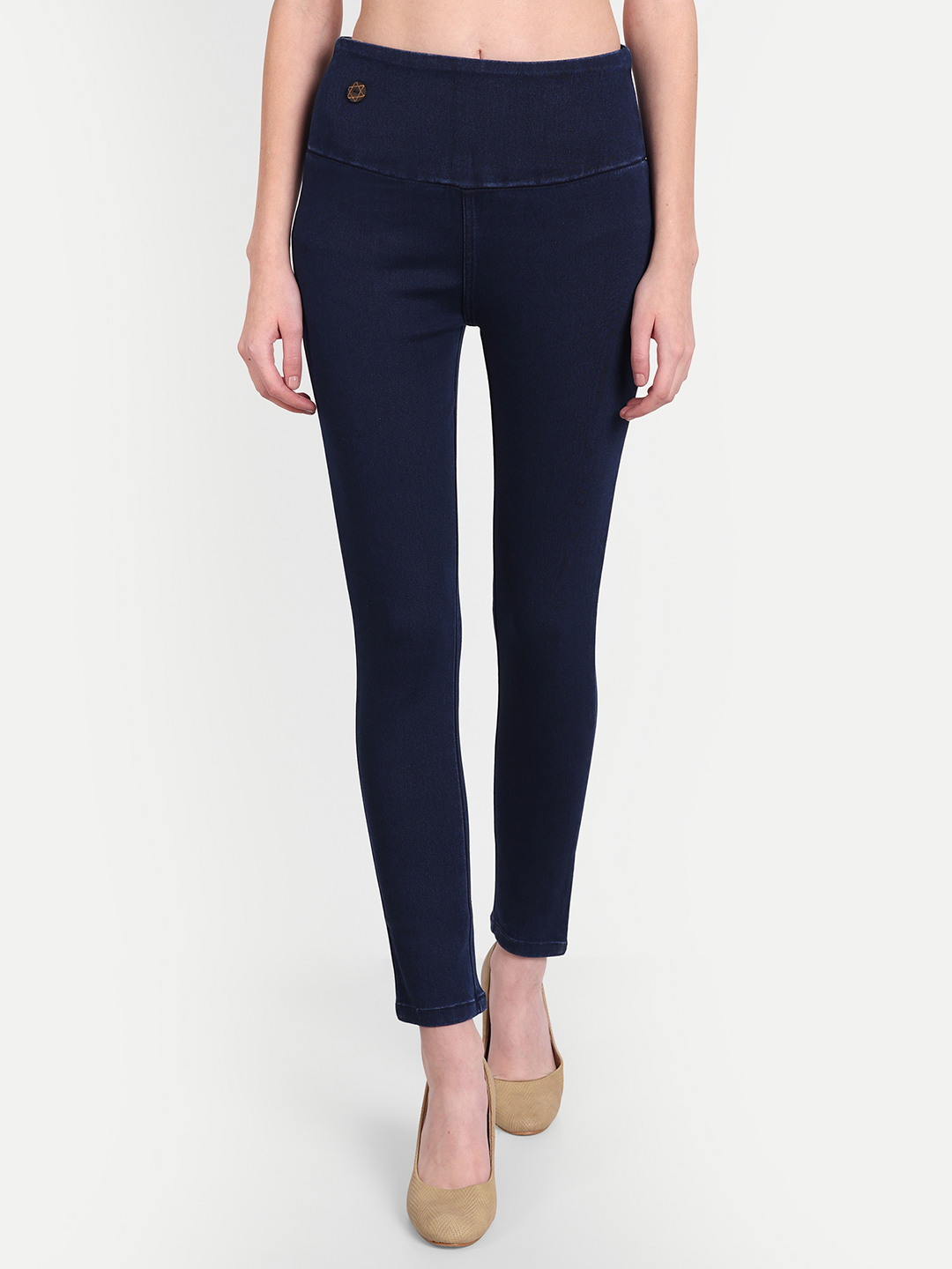 2 AngelFab Women Broad Royal Blue Jegging