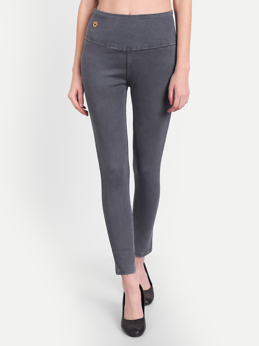 AngelFab Women Broad Grey Jegging