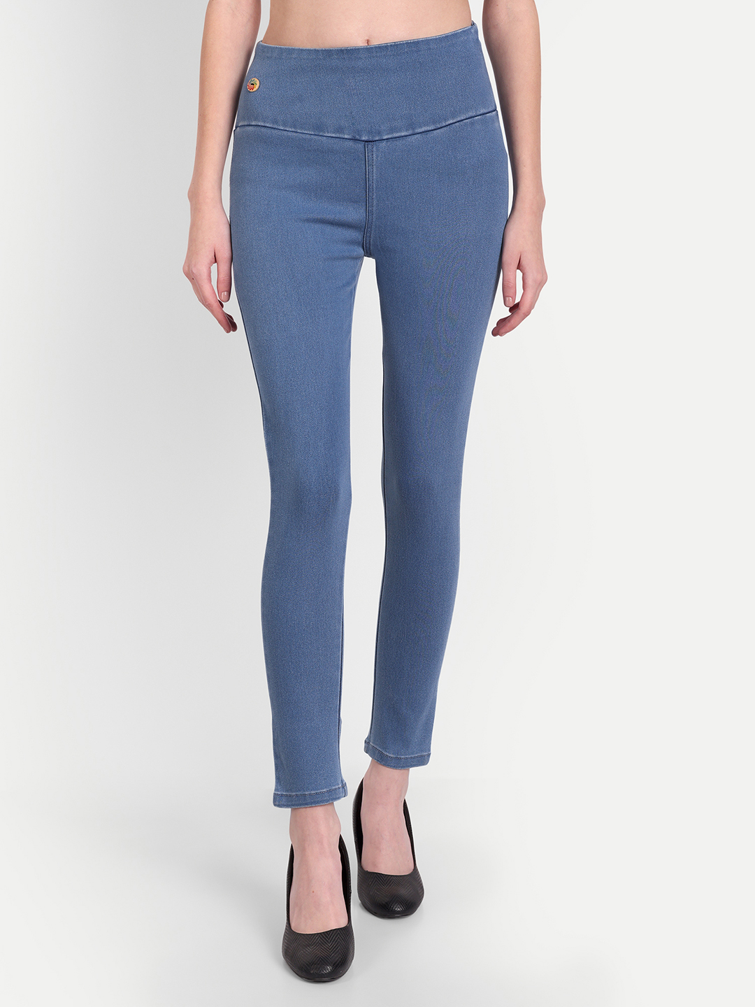 2 AngelFab Women Broad Dark Blue Jegging