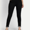 AngelFab Women DN 1009 High Rise Skinny Pent Black Jeans