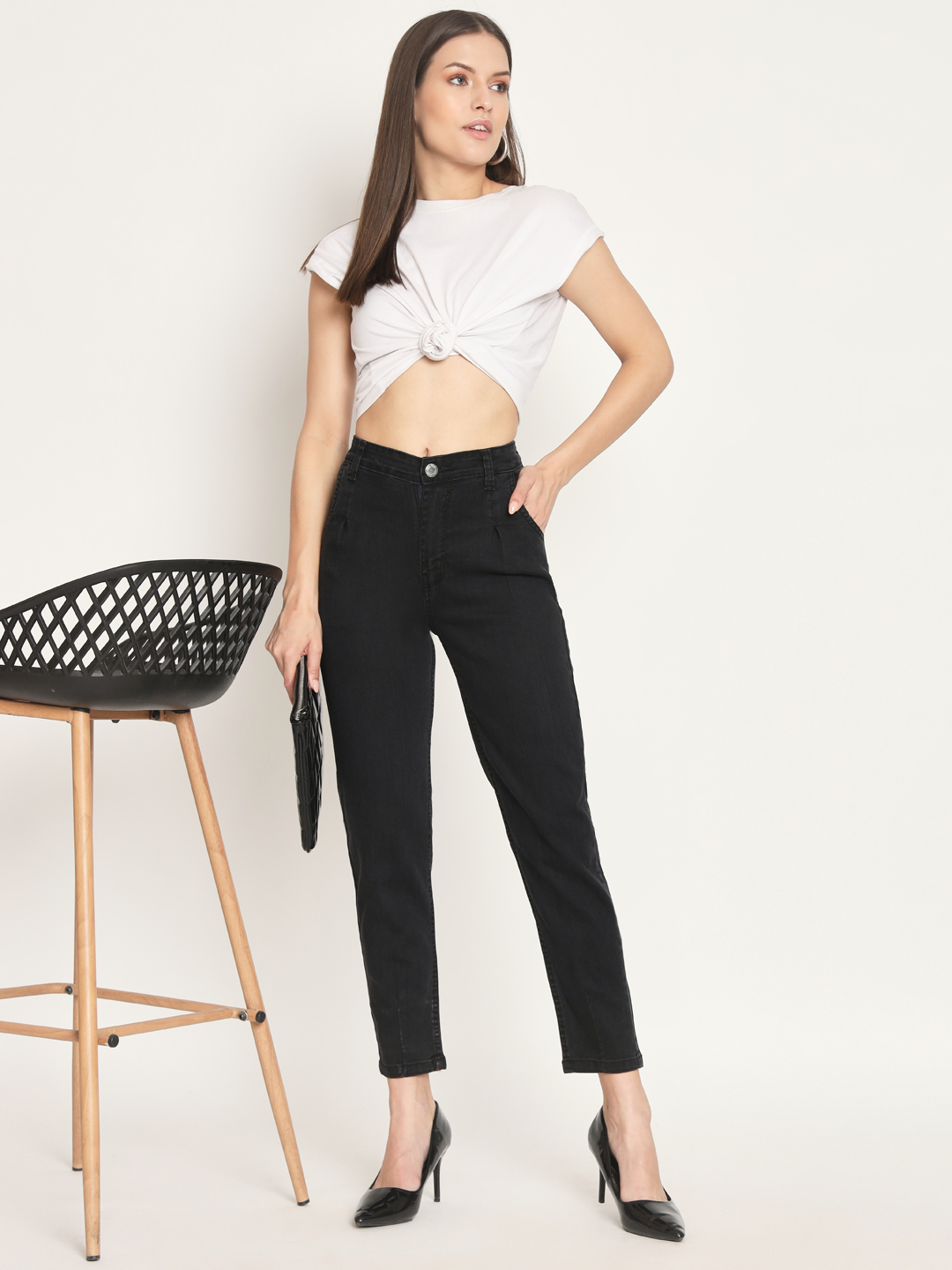 20-7-2023 anasthsia00277 AngelFab Women Black Jeans