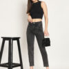 20-7-2023 anasthsia00382 AngelFab Women Carban Black Jeans
