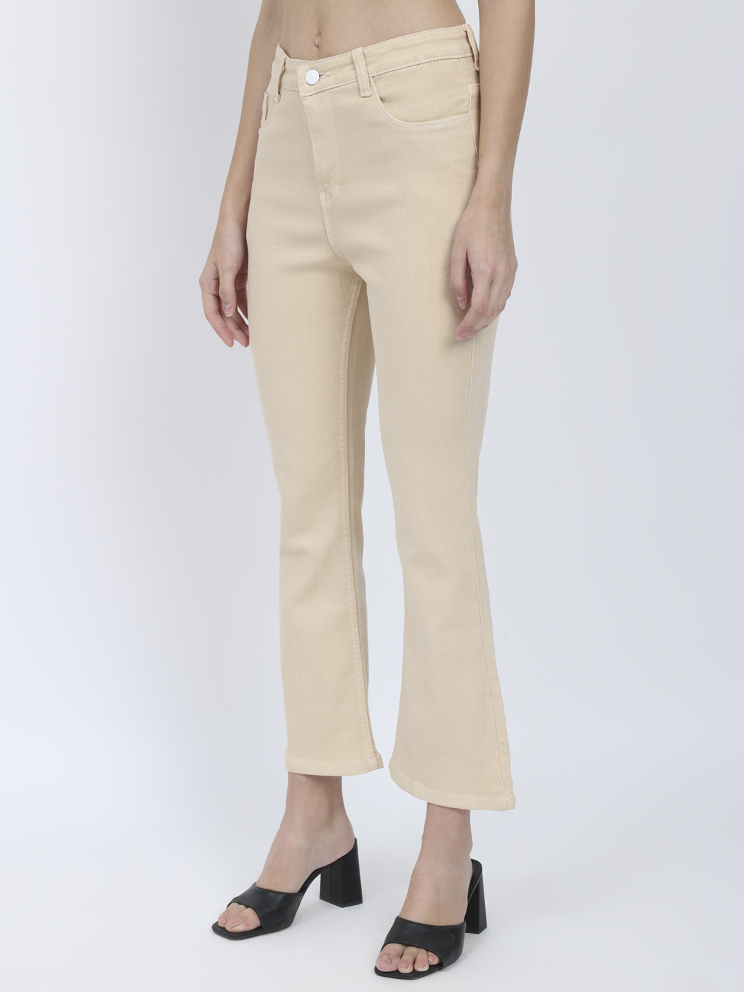 3 AngelFab Women Beige Jeans