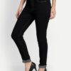 3 AngelFab Women DN 1002 High Rise Skinny Pent Black Jeans