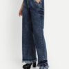 AngelFab Women DN 1004 2B Wideleg Royal Blue Jeans