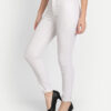 AngelFab Women High Rise Skinny Pent White Jeans
