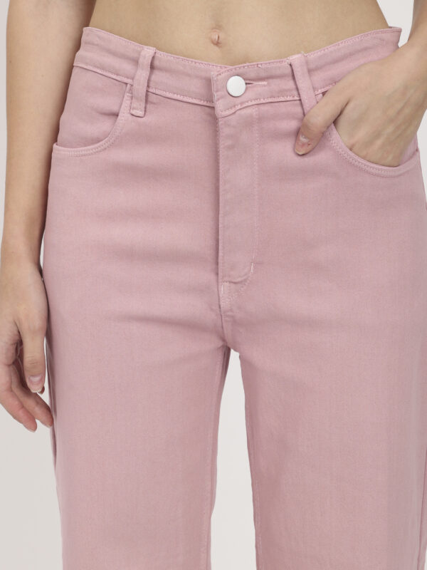 AngelFab Women Baby Pink Jeans