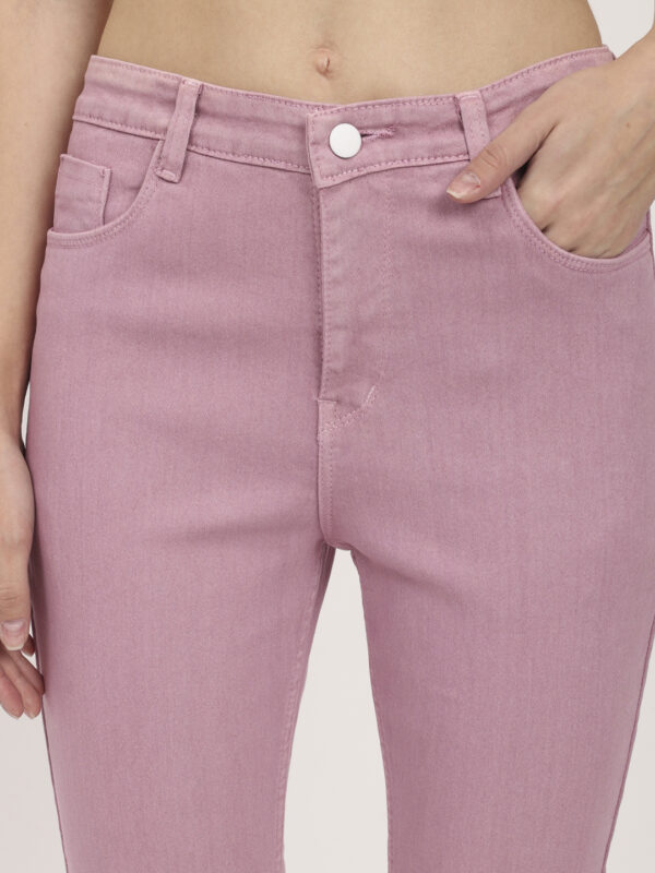 AngelFab Women Baby Pink Jeans