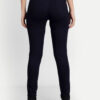 4 AngelFab Women Elastic Belt Navy Blue Jegging
