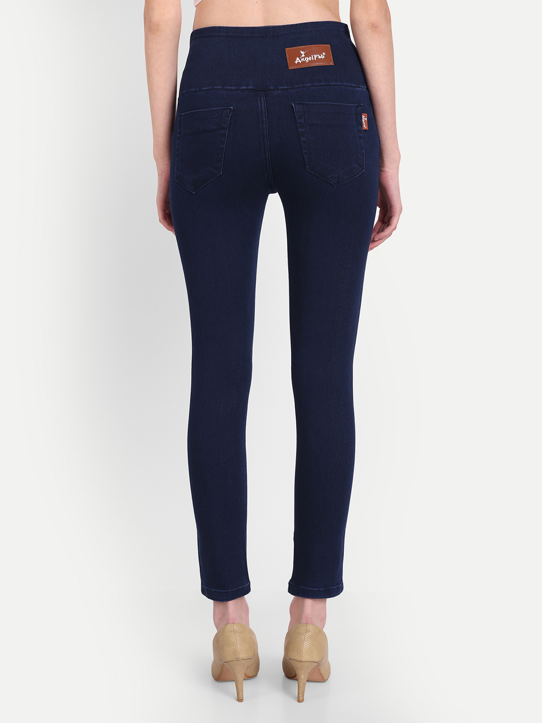 4 AngelFab Women Broad Royal Blue Jegging