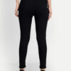 AngelFab Women 3 Button Black Jeans