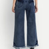 AngelFab Women DN 1004 2B Wideleg Royal Blue Jeans