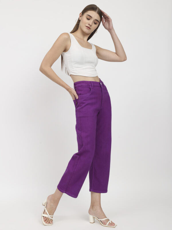 AngelFab Women Purple Jeans