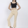 5 AngelFab Women Beige Jeans