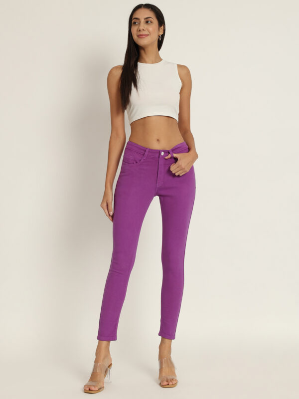 AngelFab Women Purple Jeans