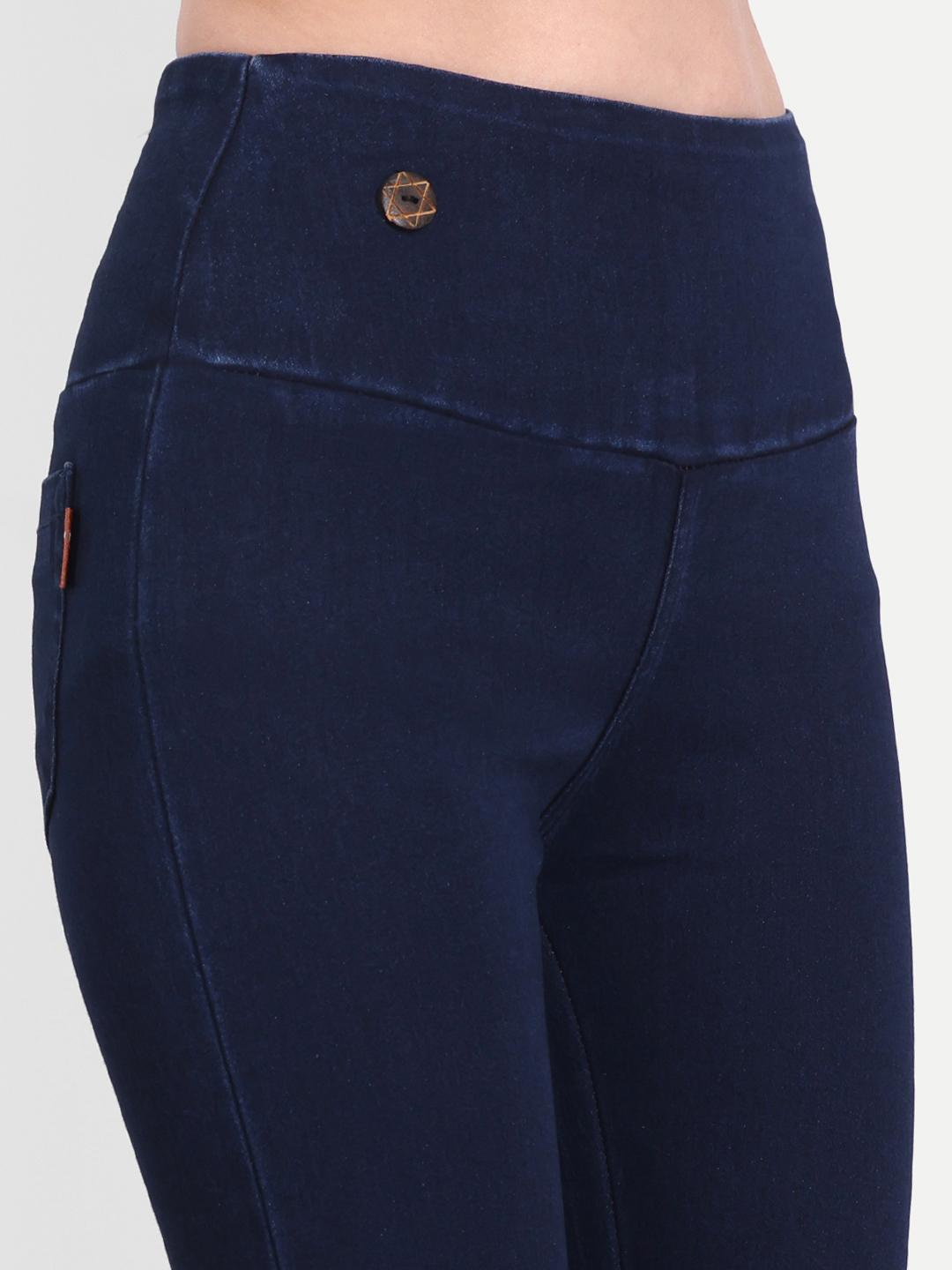 5 AngelFab Women Broad Royal Blue Jegging