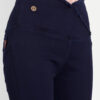 5 AngelFab Women V-Belt Broad Navy Blue Jegging