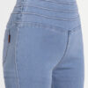 5 AngelFab Women Broad Belt 3line Sky Blue Jegging