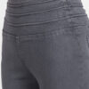 AngelFab Women Broad Belt 3line Grey Jegging