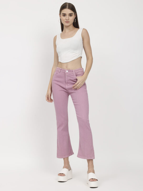 AngelFab Women Baby Pink Jeans