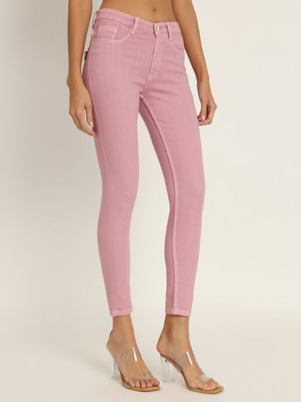 AngelFab Women Baby Pink Jeans