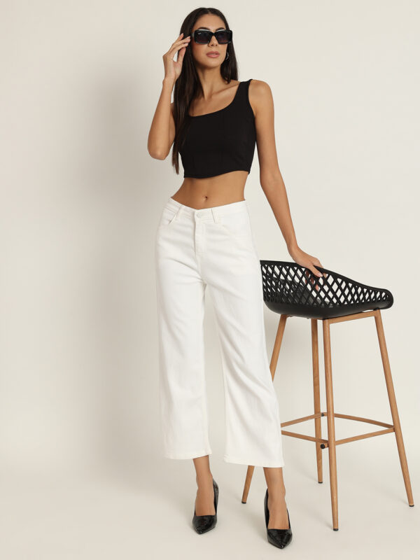 AngelFab Women White Jeans