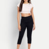 1 AngelFab Women Broad Black Capri