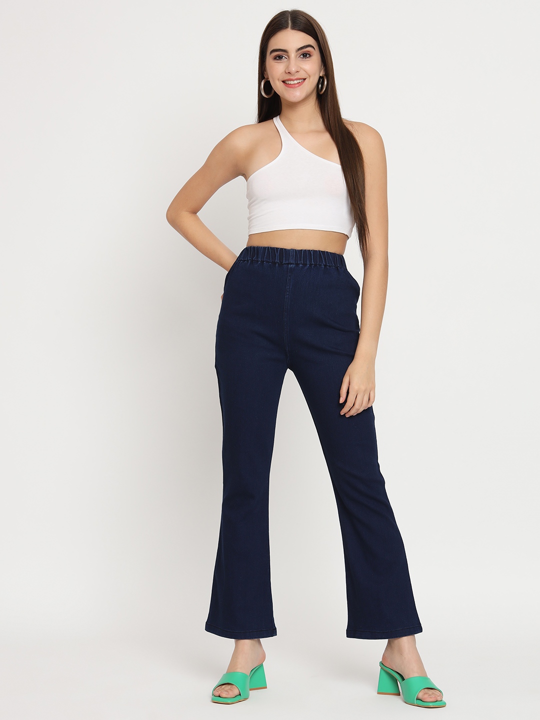 AngelFab Women Royal Blue Jegging