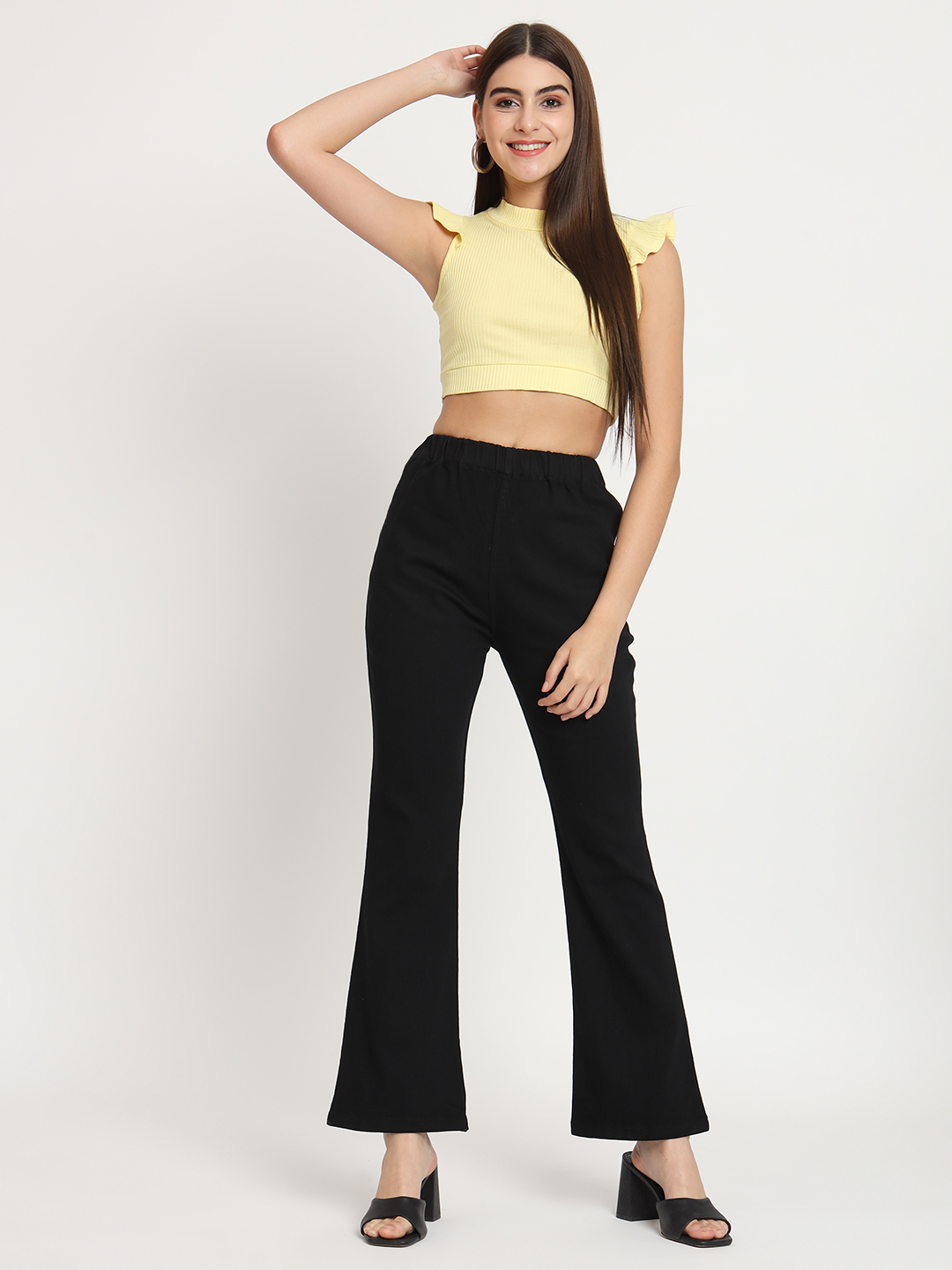 AngelFab Women Black Jegging