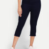 2 AngelFab Women Broad Navy Blue Capri