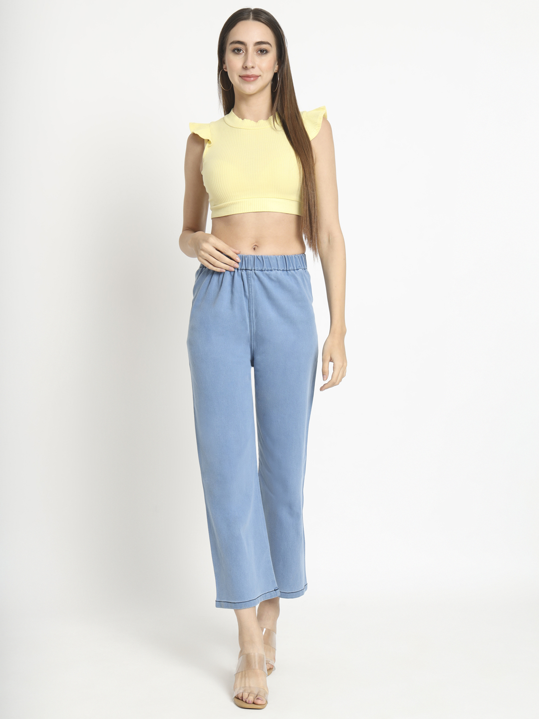 AngelFab Women Sky Blue Jegging