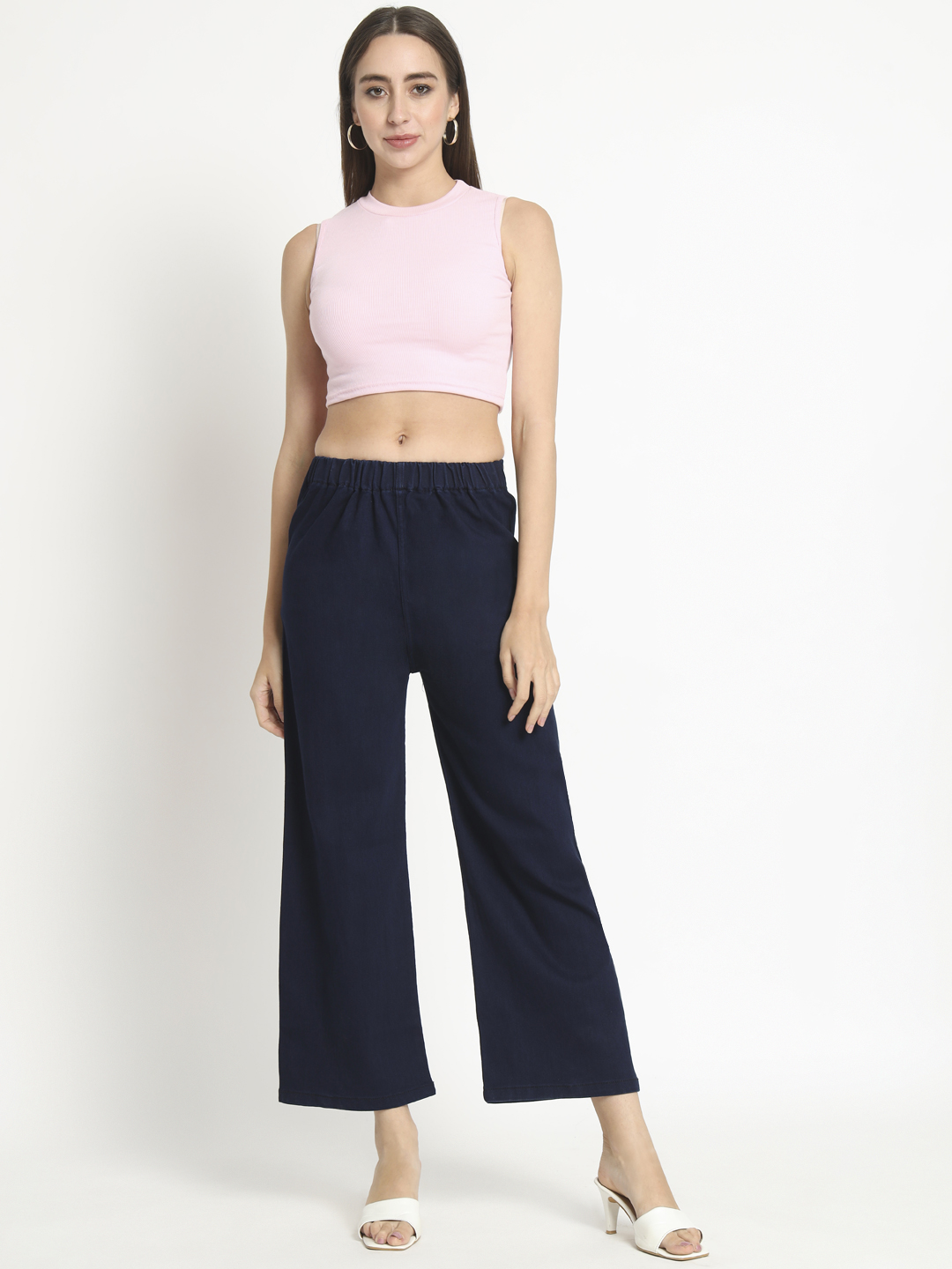 AngelFab Women Navy Blue Jegging