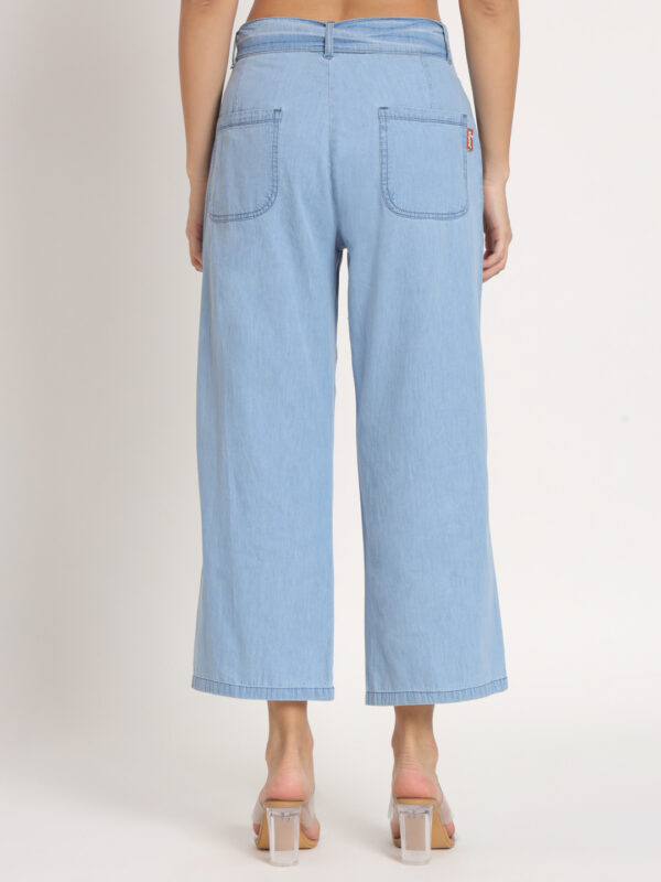 AngelFab Women Sky Blue Trousers