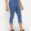 3 AngelFab Women Broad Dark Blue Capri