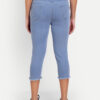 4 AngelFab Women Broad Sky Blue Capri