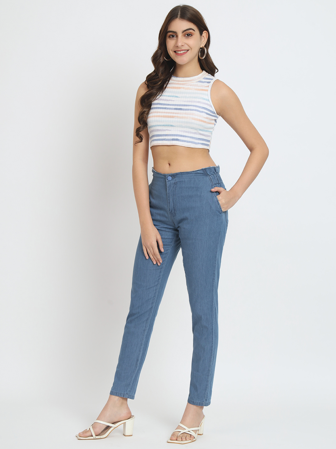 AngelFab Women Slim Fit Trouser