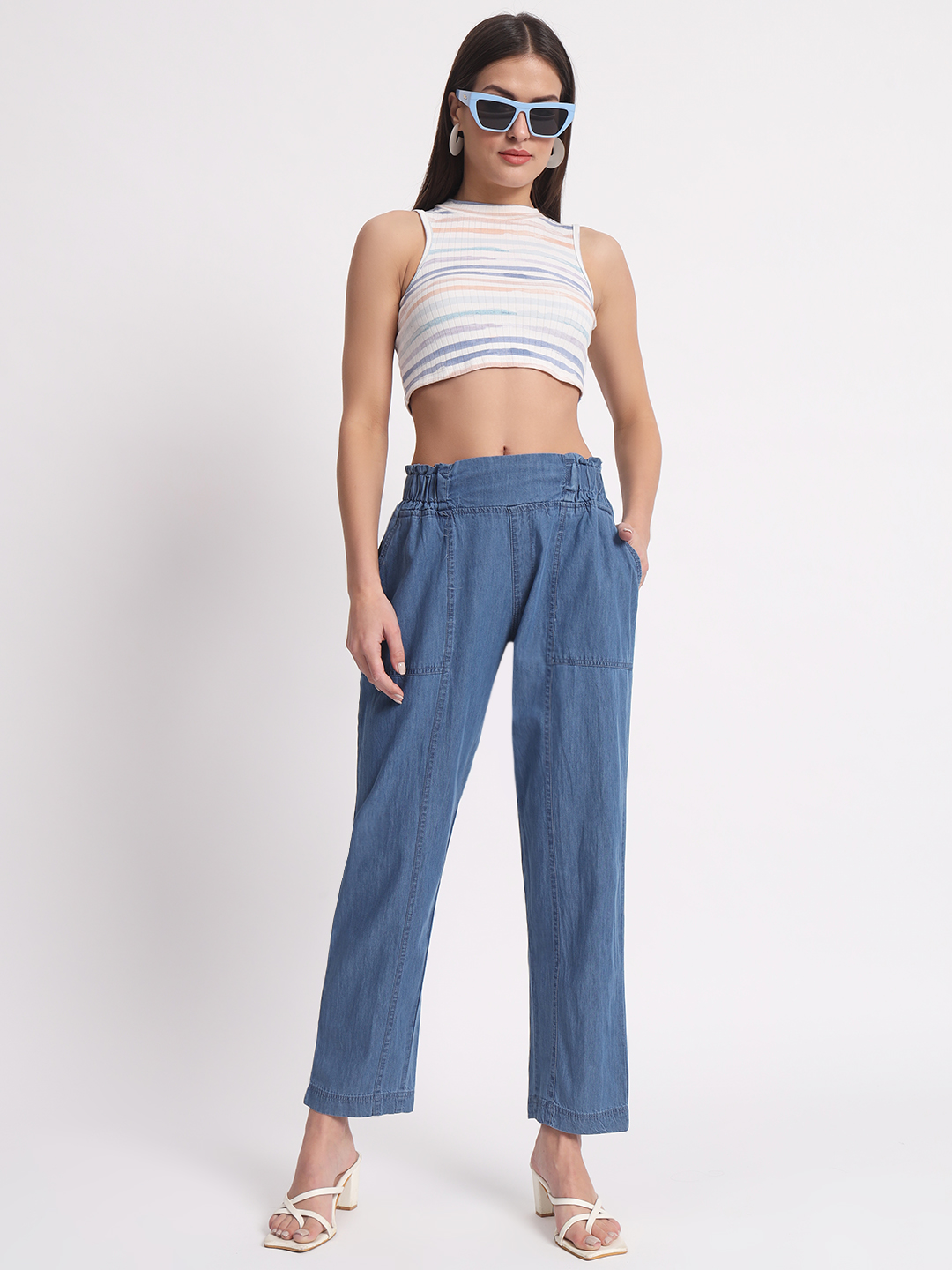 AngelFab Women Straight Fit Trouser