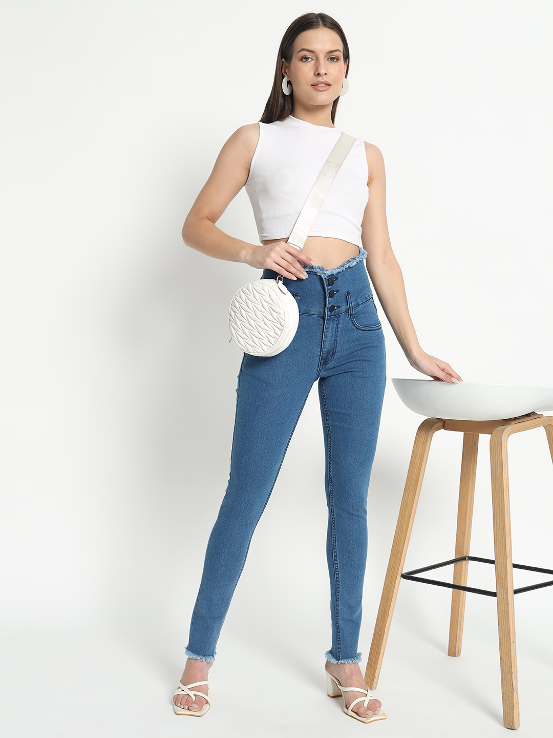 AngelFab Women Skinny fit Bata Jeans